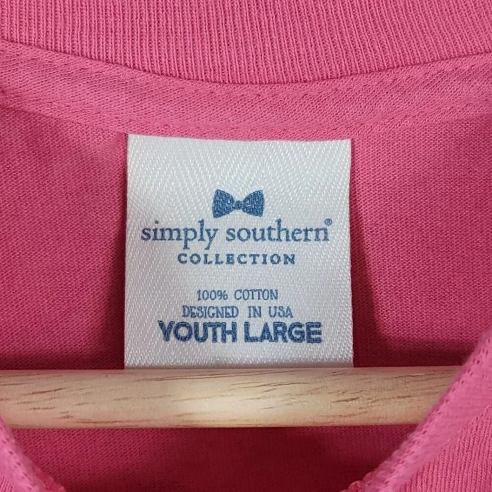 Simply Southern Christmas Cows TShirt Pink Large Cowbells Ring Are You Listening